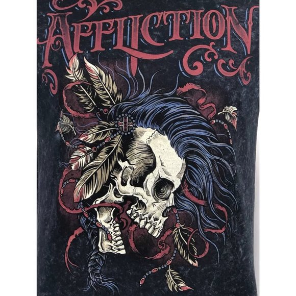 AFFLICTION Men's T-shirt BATTLE CRY Black Lava was - Picture 10 of 10